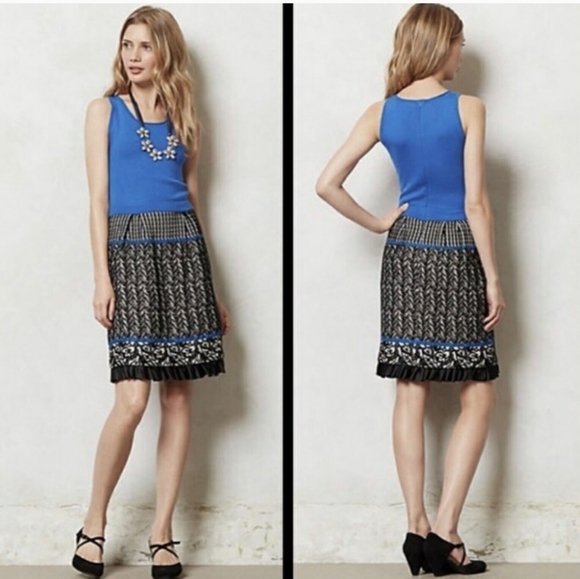 Anthropologie Girls from Savoy sleeveless sweater dress fit and flare - Picture 1 of 3